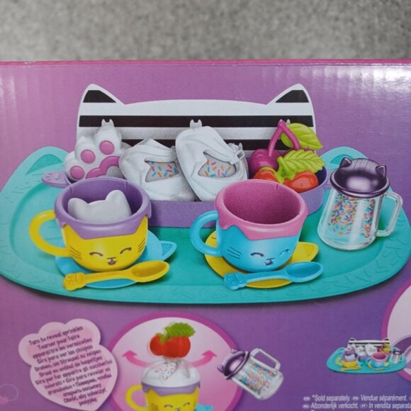 Gabby's Dollhouse Sprinkle Party Sweet Treat Tea Set Pretend Play Kitchen Toy - Picture 9 of 13